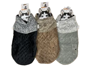 60cm Quilted Dog Jacket Coat Warm Winter Pet Clothes Vest Padded Windbreaker