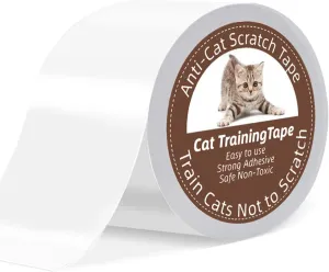 Anti Cat Scratch Tape, 3 inches x 20 Yards Anti Cat Scratch Furniture Protector, 100% Transparent Double Sided Tape for Cats, Cat Scratch Deterrent Tape for Cats