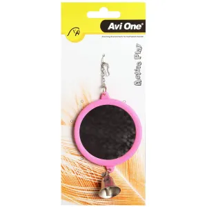Avi One Bird Toy Round Mirror with Bell
