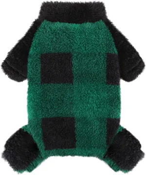 Dog Pajamas PJs Clothes for Small Dogs Girl Boy Warm Spring Fall Winter Onesie Sweaters Fleece Puppy Jumpsuits 4 Legged Outfits Clothing Apparel