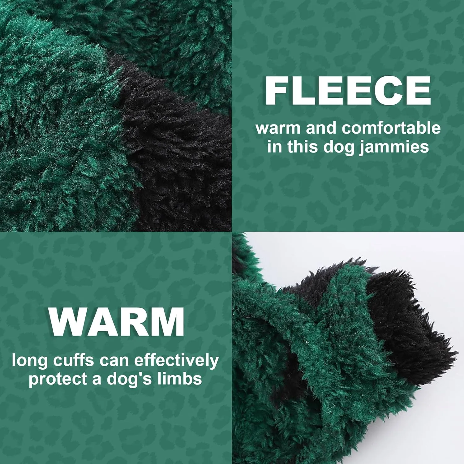 Dog Pajamas PJs Clothes for Small Dogs Girl Boy Warm Spring Fall Winter Onesie Sweaters Fleece Puppy Jumpsuits 4 Legged Outfits Clothing Apparel