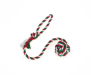 Dog Toy- 24" Christmas Holiday Rope   Monkey Fist Toy