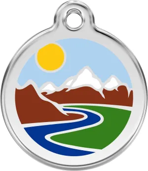 DogTuff Red Dingo Personalized Mountain Pet ID Dog Tag (Medium)