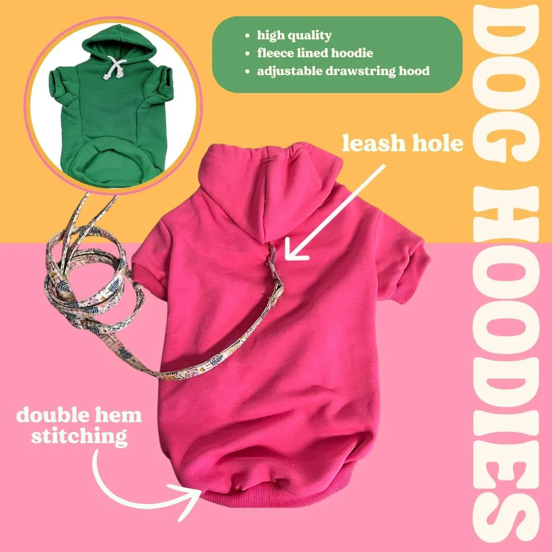Drinking Buddy St. Patrick's Day Dog Hoodie Fleece Lined Pullover Sweatshirt with Leash Hole (Red, 5X-Large 11)