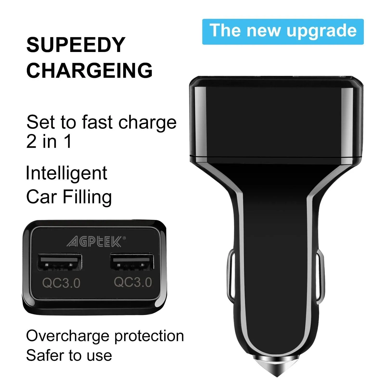 Dual USB Car Charge GPS Tracker GSM SIM Realtime GPRS Vehicle Tracking Security