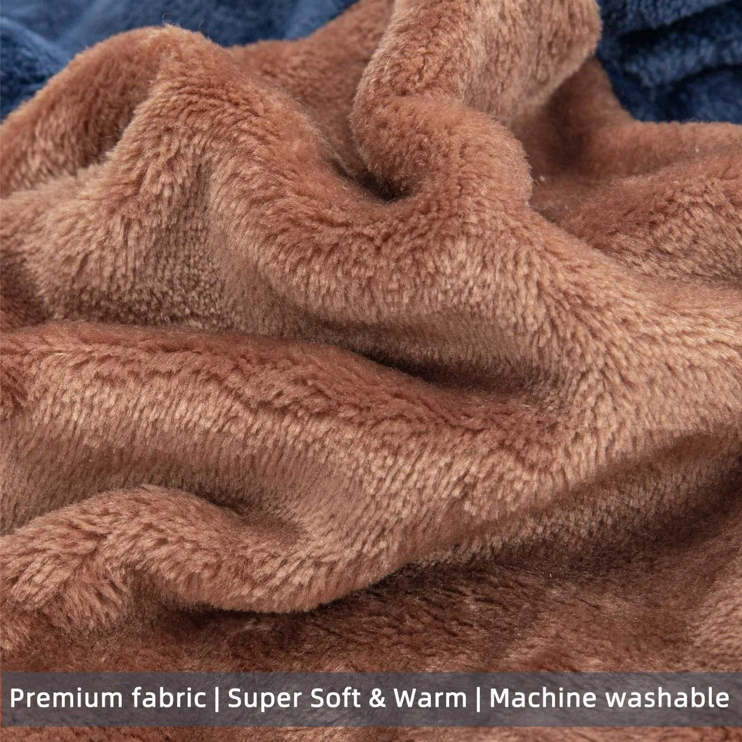 FabriCastle Dog Hoodie Sweater for Small Dogs Boy and Girl, Small Dog Clothes XS XXS Puppy Sweatshirt, Pet Outfit, Cat Clothing Super Soft Warm Snap On Closure (Camel-Navy, Medium)
