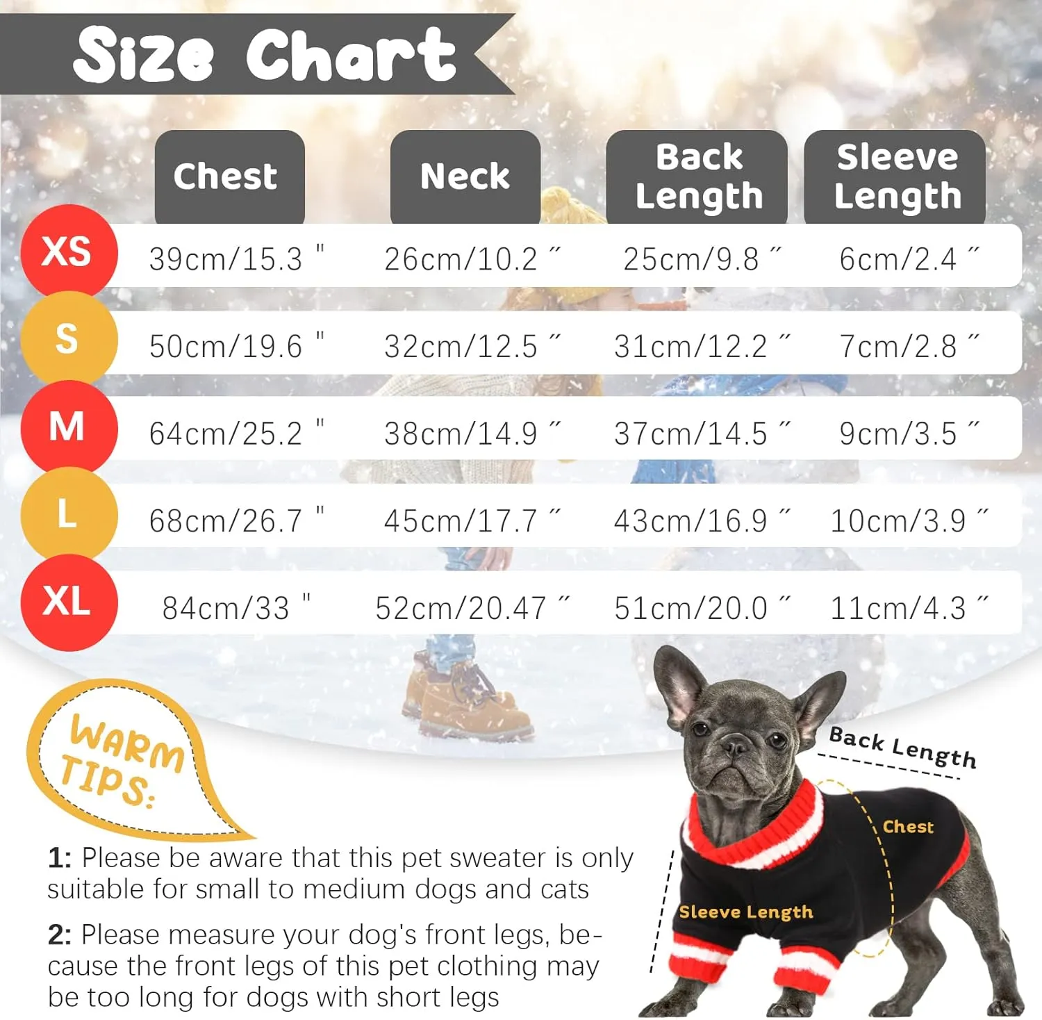 FUAMEY Dog Pullover SweatshirtDog Winter Sweaters Warm Dog Clothes Dog Vest Thick Puppy Pullover Soft Pet Fleece Sweater Cute Doggie Boy Girl Outfit for Small Medium Dogs Black L