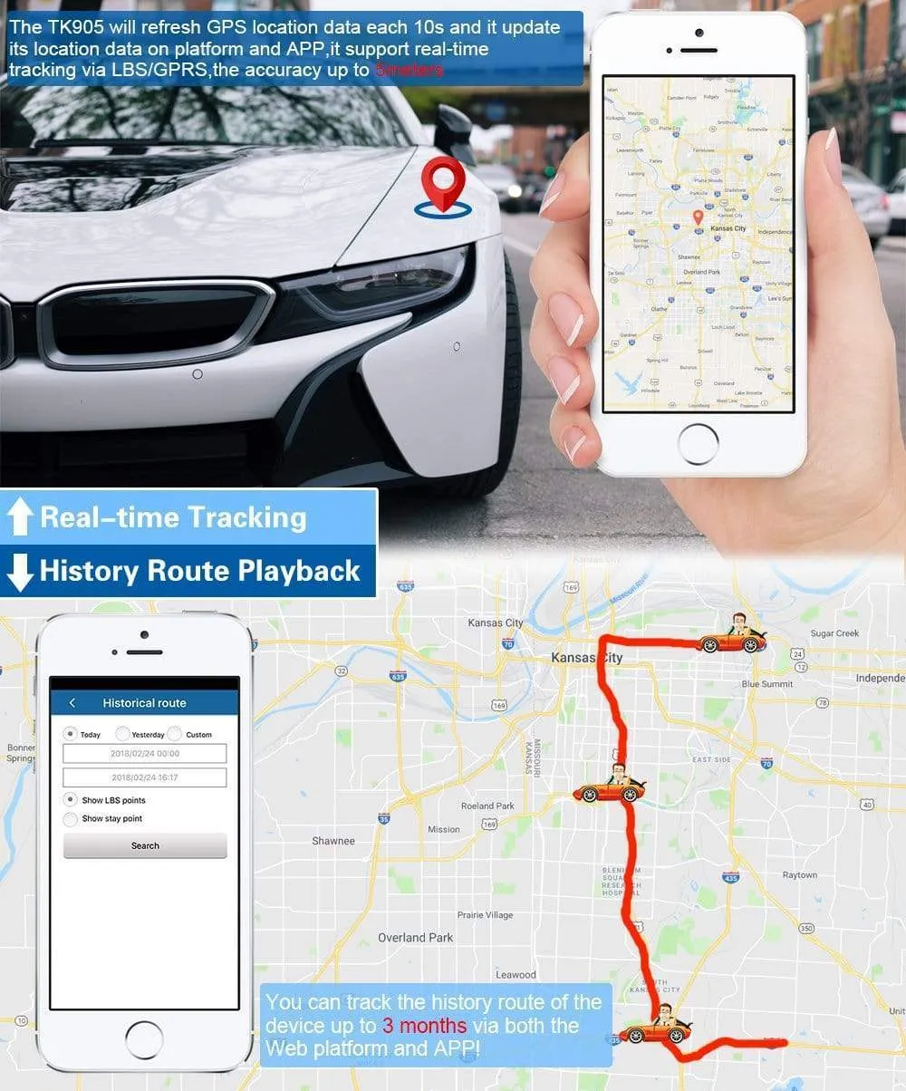 GPS Tracker TK905 Global | Remote Listen