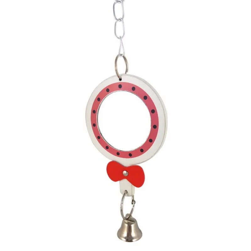 Hanging Bell Mirror Chewing Toy