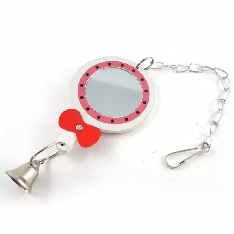 Hanging Bell Mirror Chewing Toy