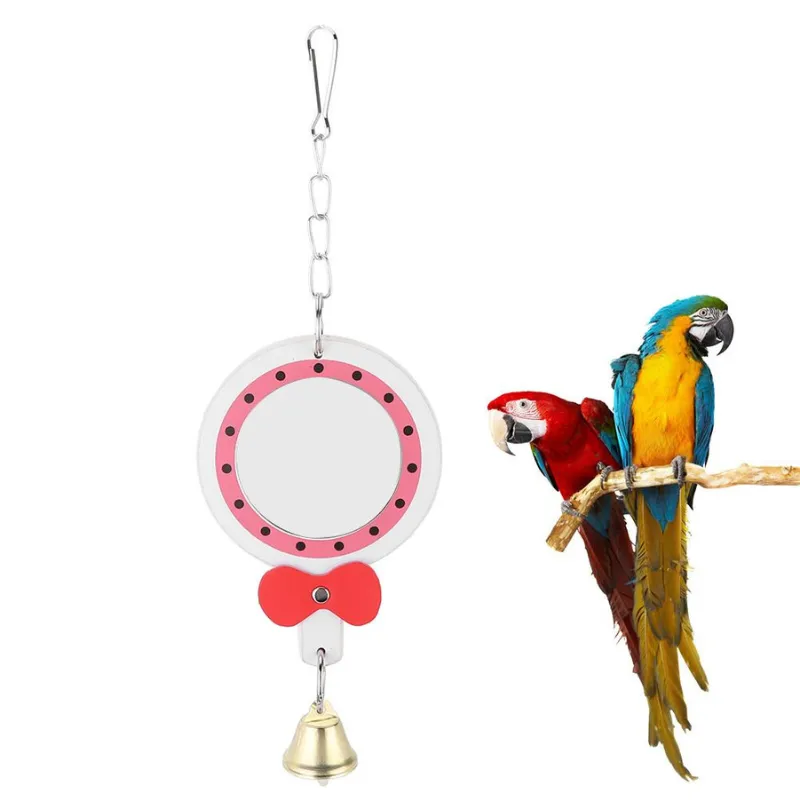 Hanging Bell Mirror Chewing Toy