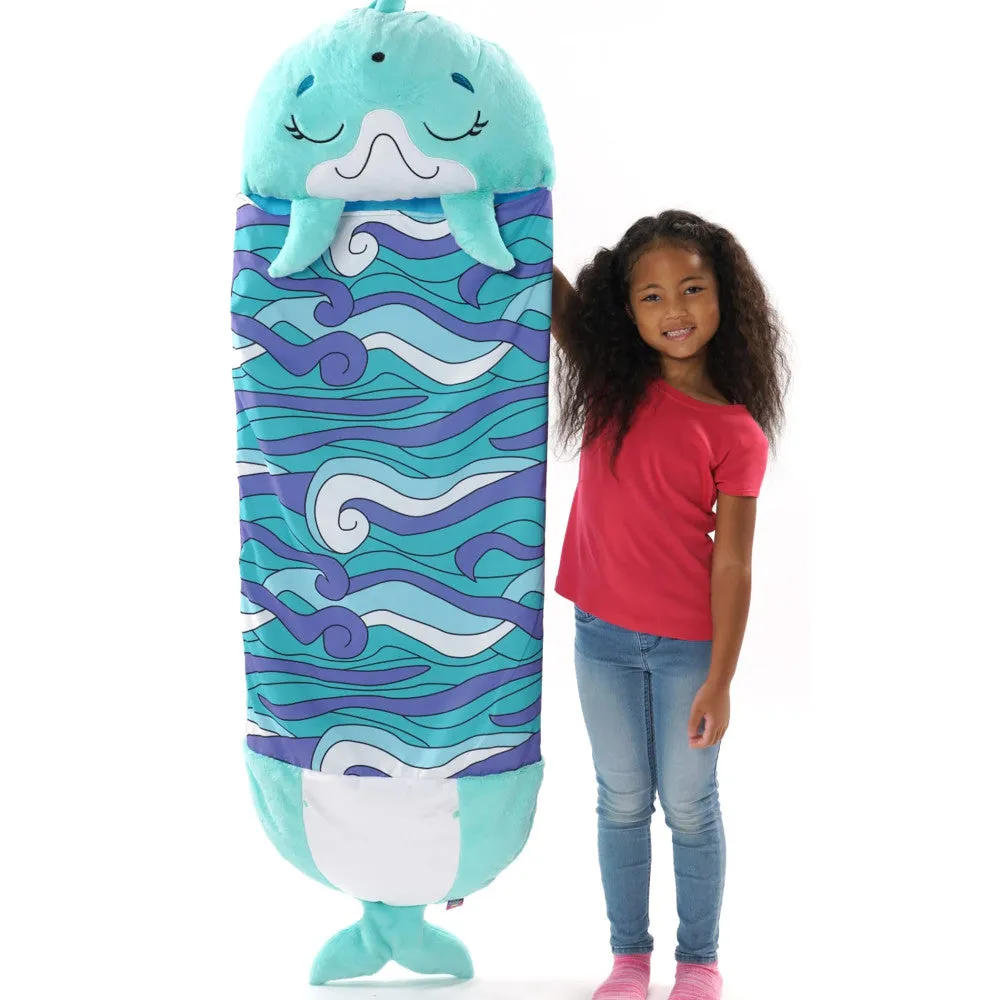 Happy Nappers Large Dolphin Disco 66 inch Pillow & Sleepy Sack - Kids 7 