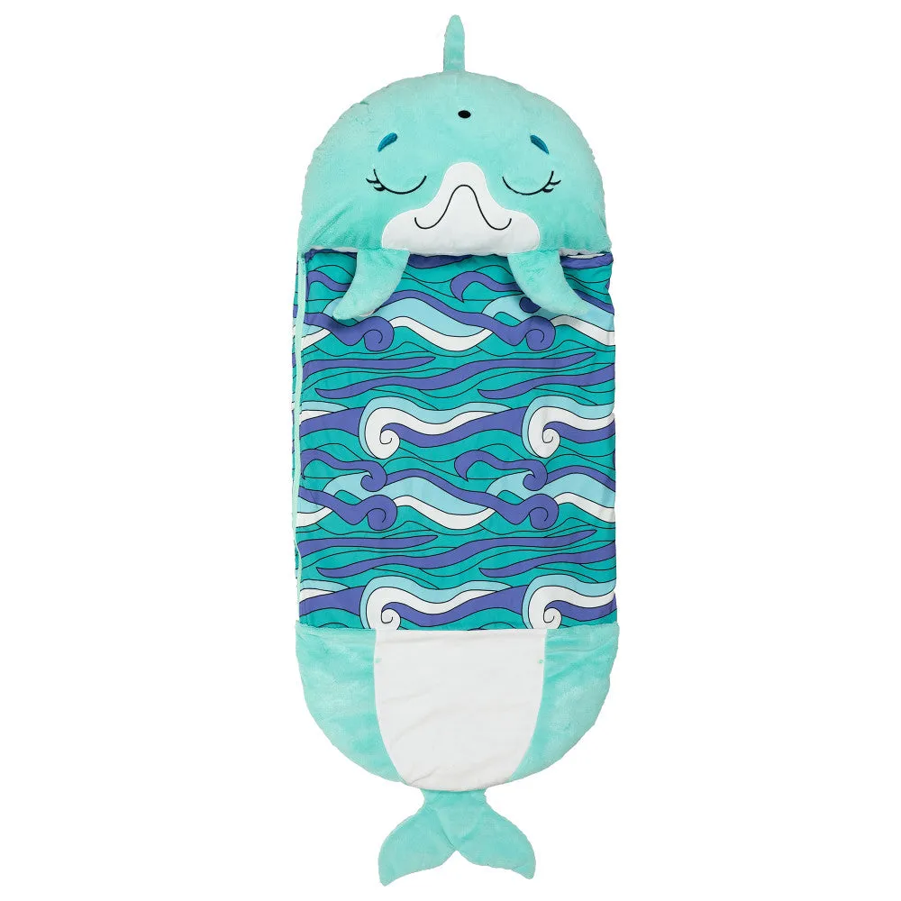 Happy Nappers Large Dolphin Disco 66 inch Pillow & Sleepy Sack - Kids 7 