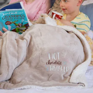 Hot Chocolate Cosy Home Christmas Snuggle Blanket