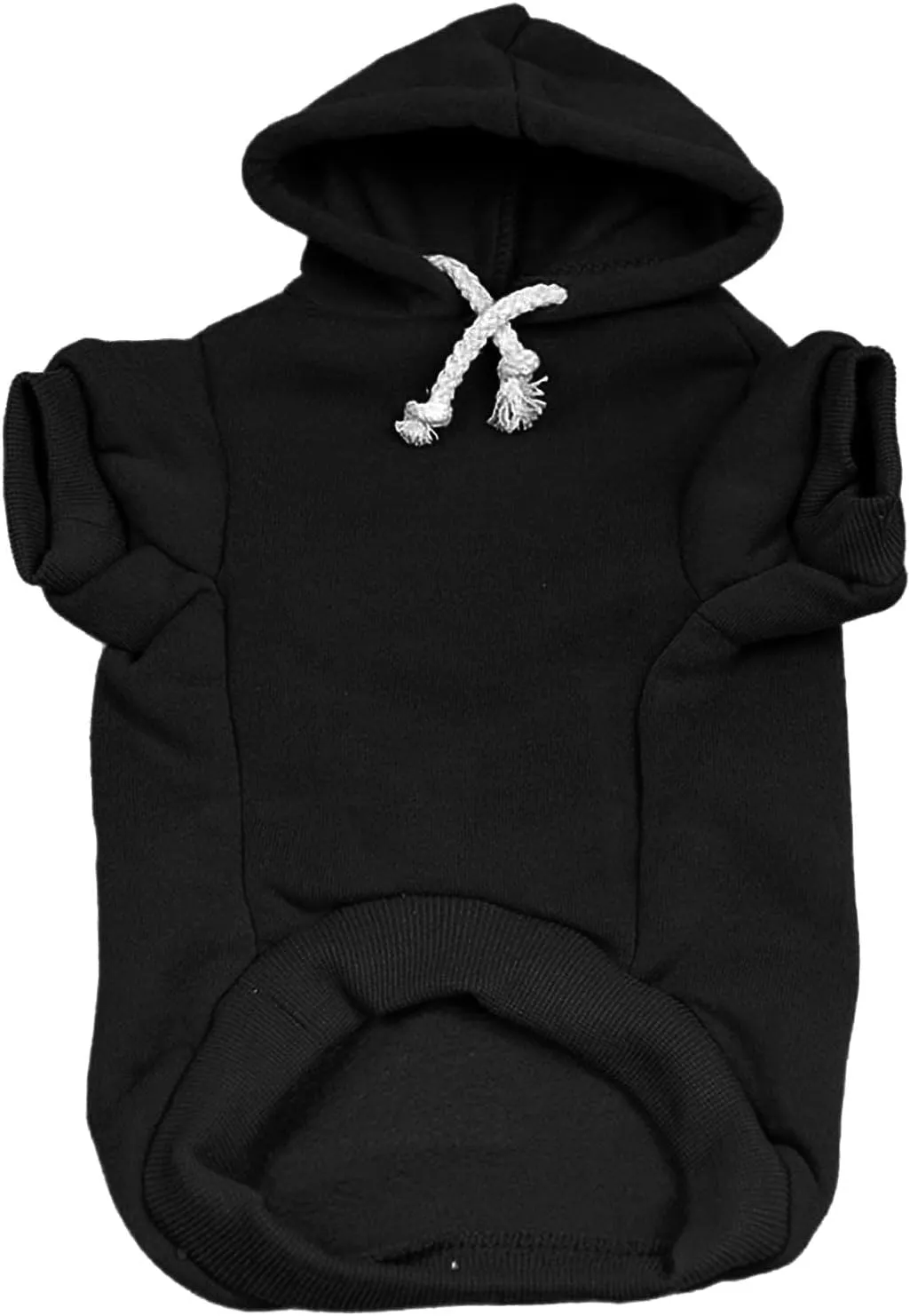 Juneteenth Dog Hoodie Fleece Lined Pullover Sweatshirt with Leash Hole (Black, X-Small 751)