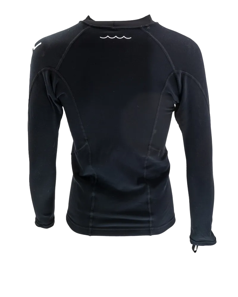 Junior Evotherm Thermal Long Sleeve Rash Vest in Black