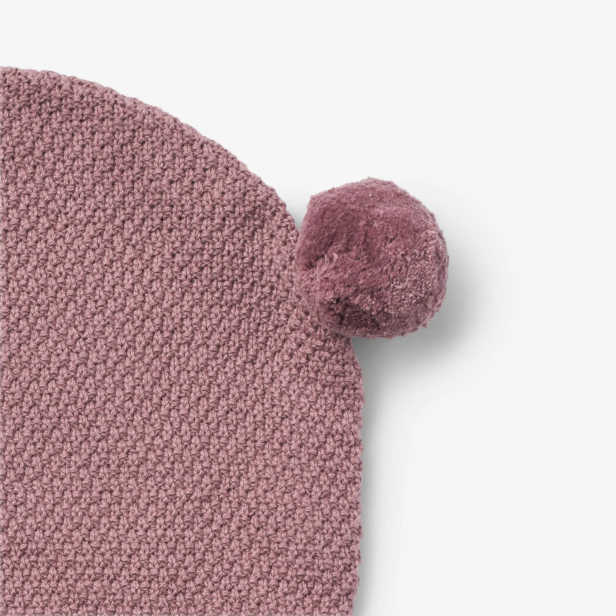 Knitted Balaclava Pomi - lavender dawn
