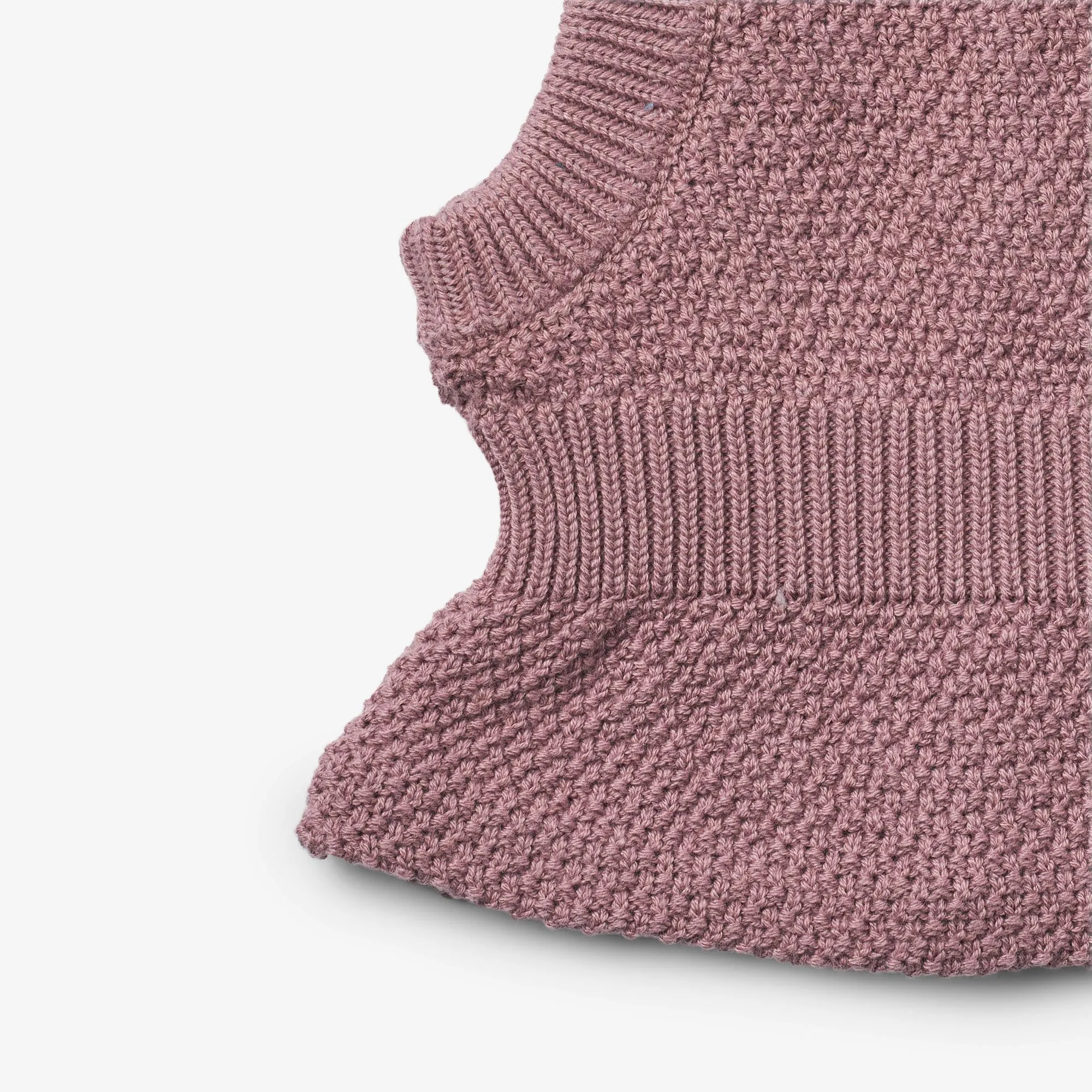Knitted Balaclava Pomi - lavender dawn