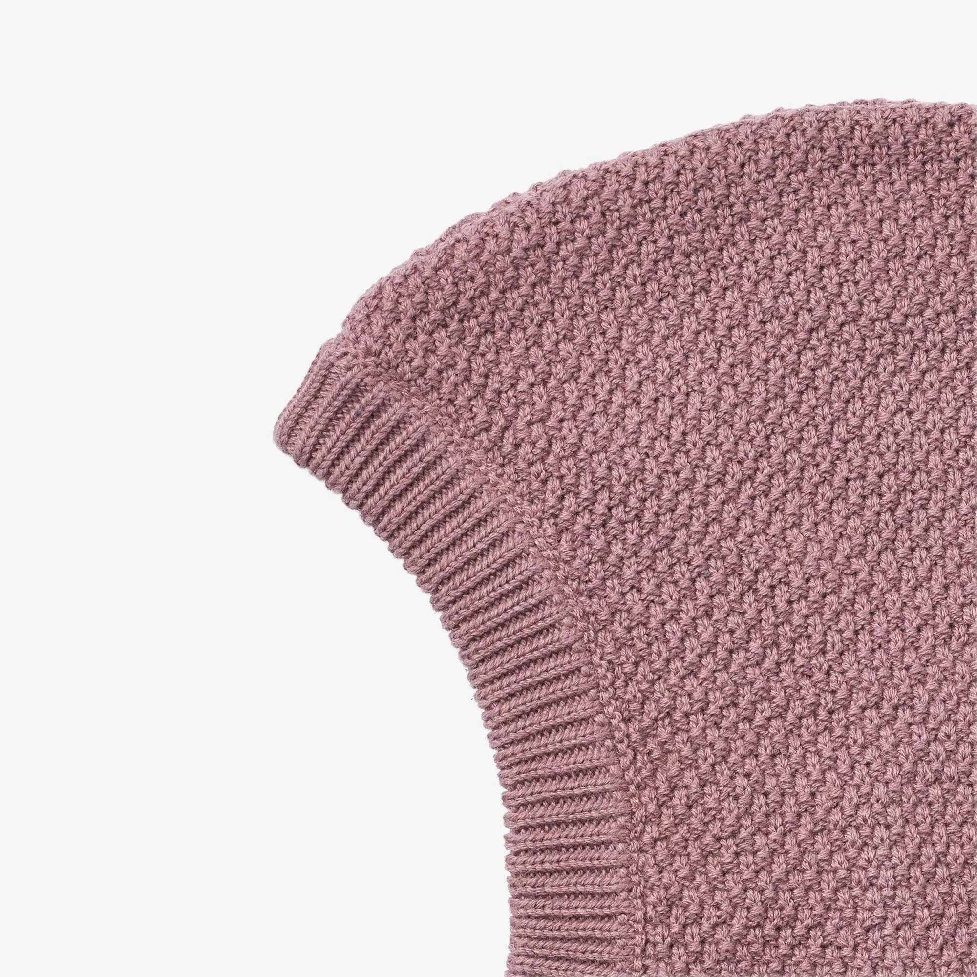 Knitted Balaclava Pomi - lavender dawn