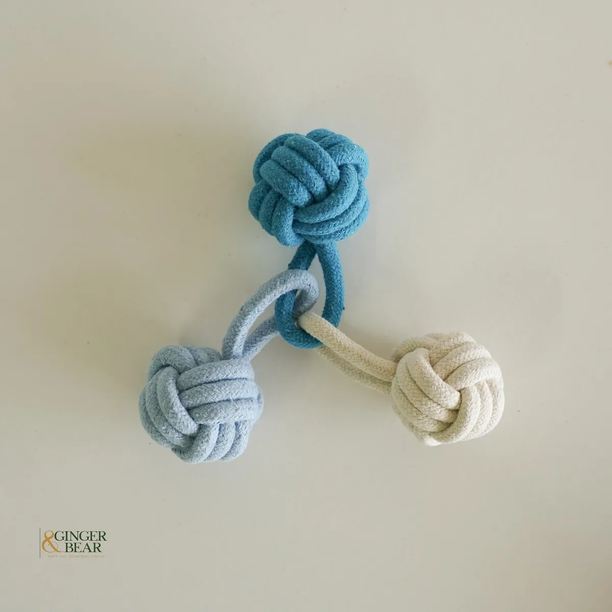 Knotty Interactive Rope Tug Toy Set, Sky and Cloud