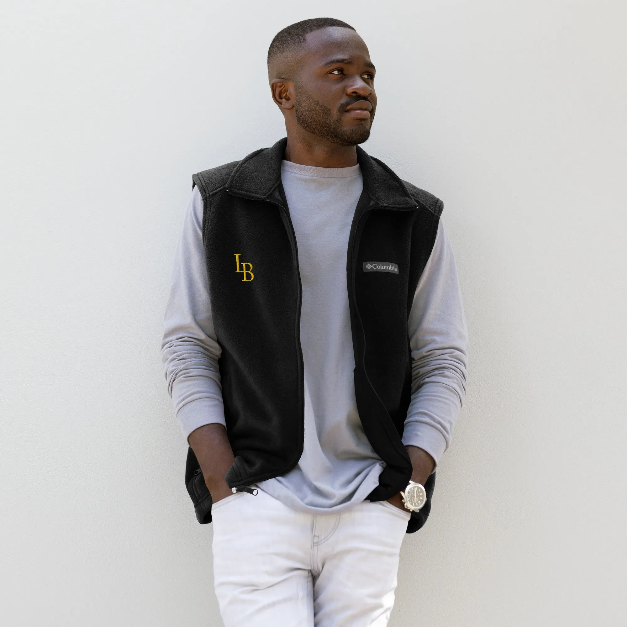 LB Men’s Columbia fleece vest