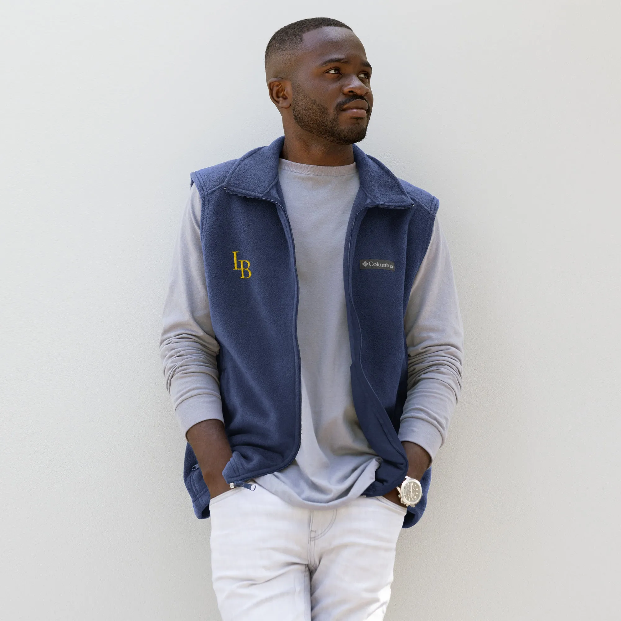 LB Men’s Columbia fleece vest
