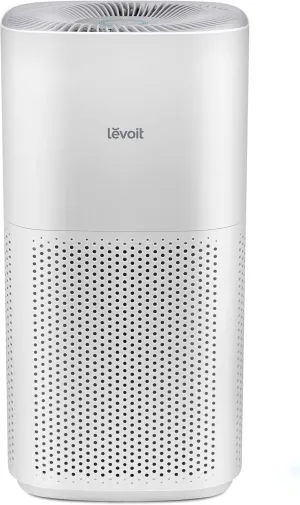 LEVOIT Air Purifiers for Home, Large Room Up to 2933 Ft With HEPA Sleep Mode, AHAM VERIFIDE, Smart WIFI, PM2.5 Monitor, 3-in-1 Filter For Smoke, Pet Allergies, Dust, Alexa Control, Core 600S-P, White