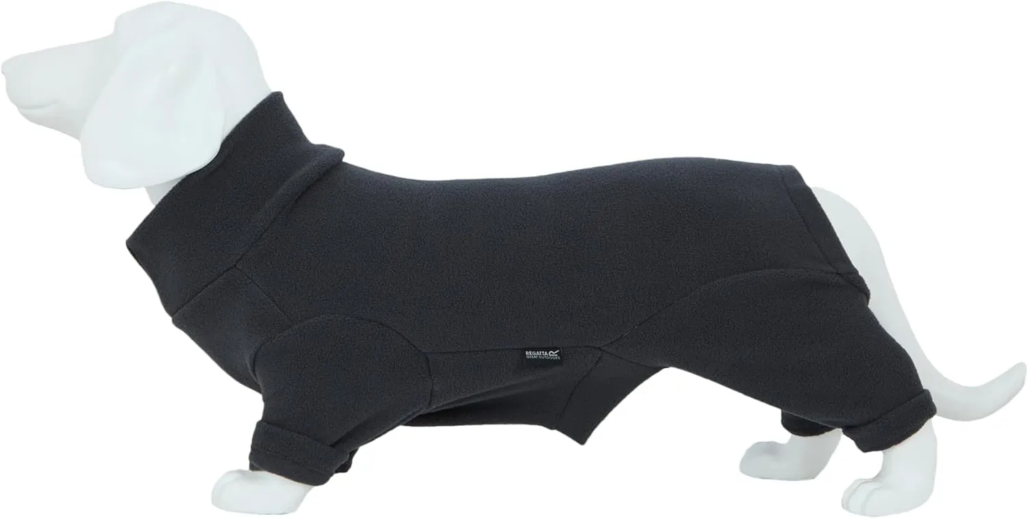 Logo Fleece Lined Dog Jacket (XL) (Ash)