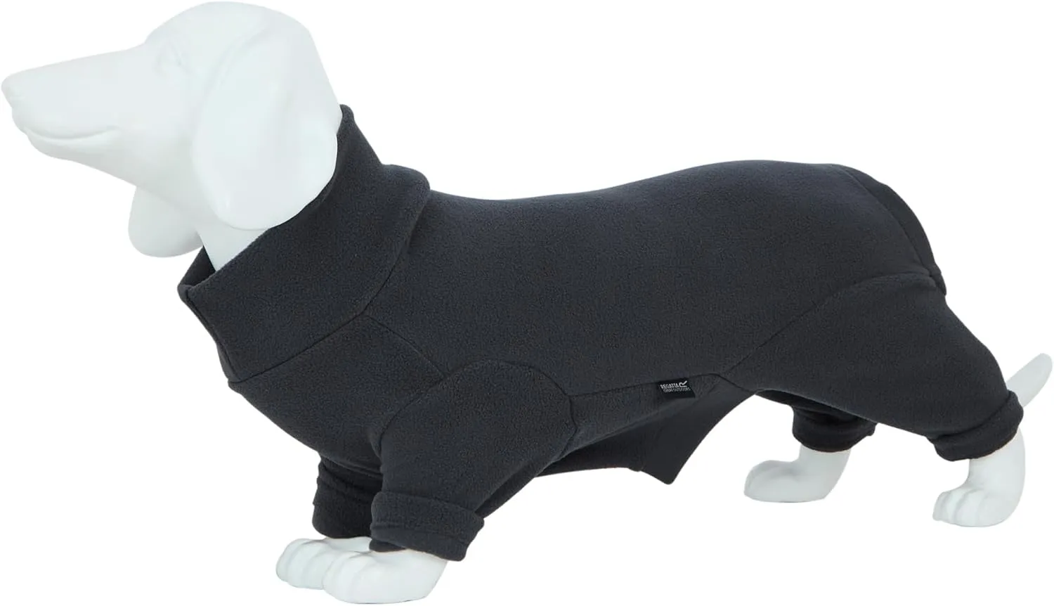 Logo Fleece Lined Dog Jacket (XL) (Ash)