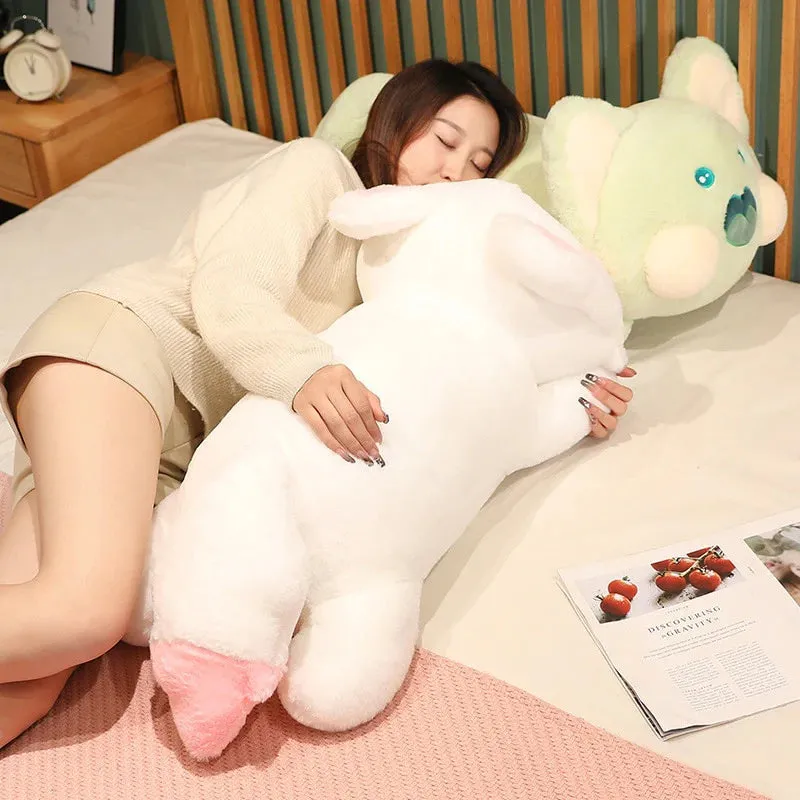 Long Laying Kawaii Snuggly Fluffy Fox Plushies