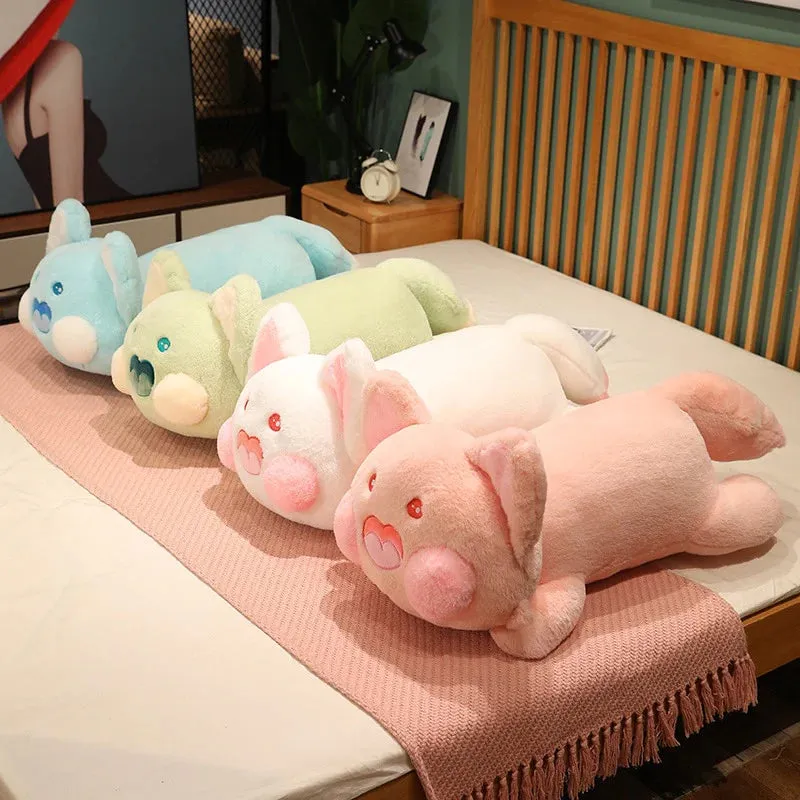 Long Laying Kawaii Snuggly Fluffy Fox Plushies