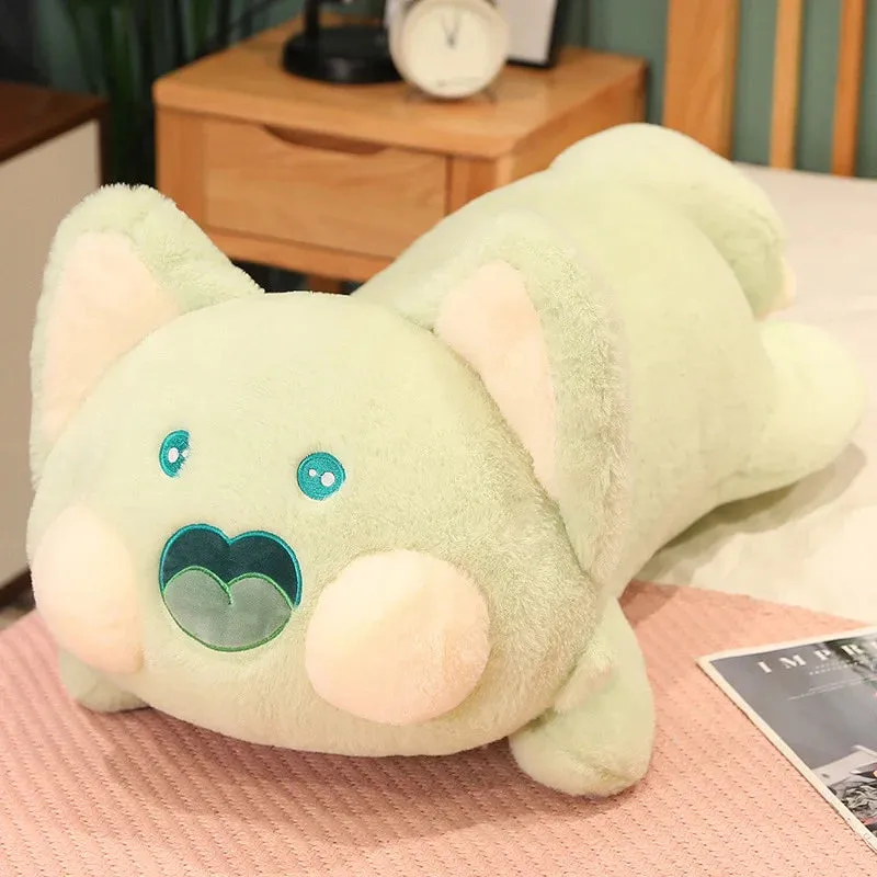 Long Laying Kawaii Snuggly Fluffy Fox Plushies