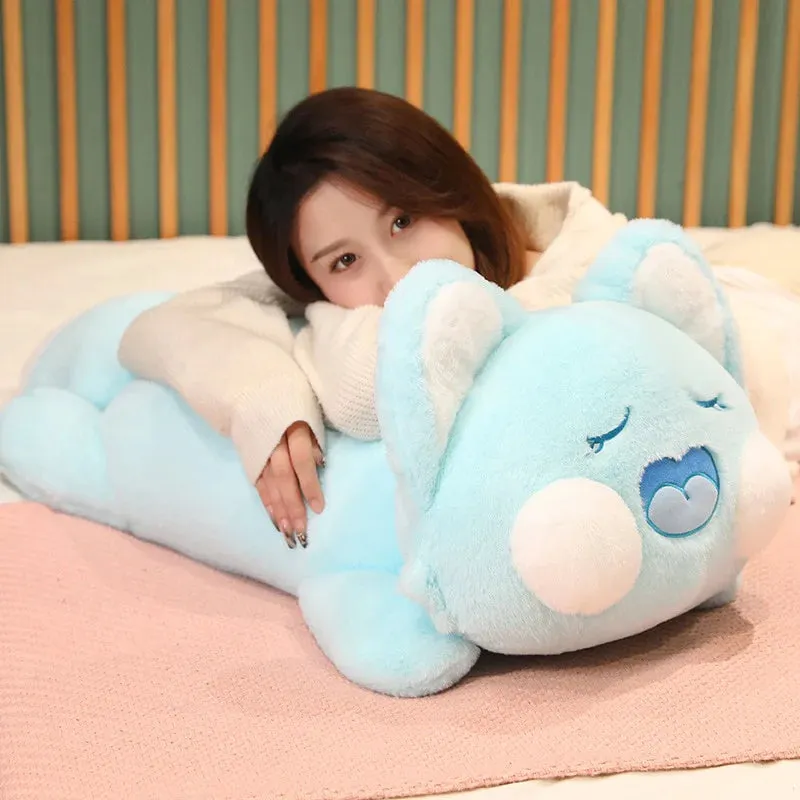 Long Laying Kawaii Snuggly Fluffy Fox Plushies