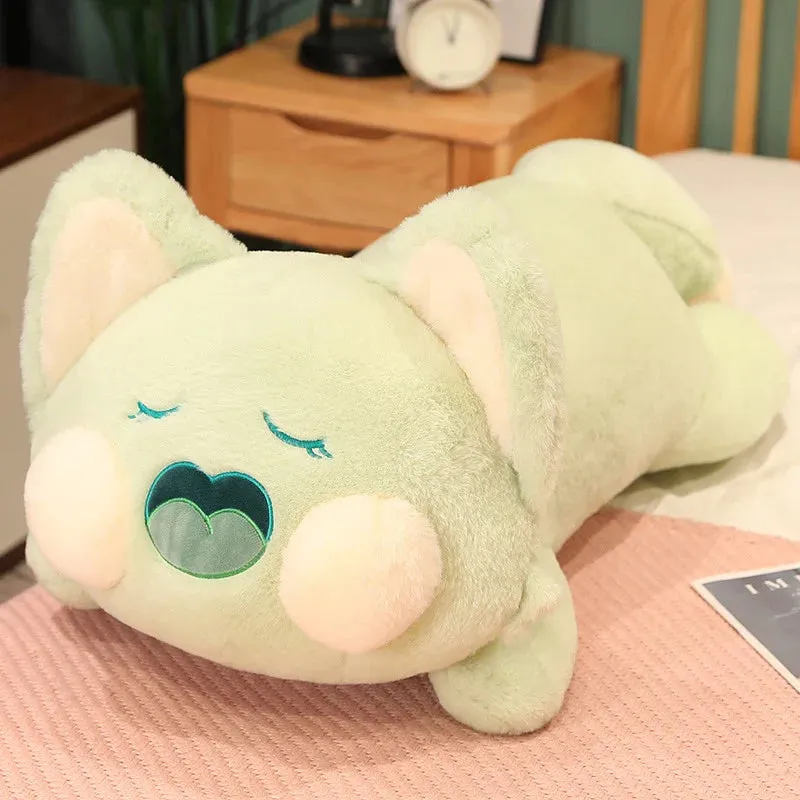 Long Laying Kawaii Snuggly Fluffy Fox Plushies