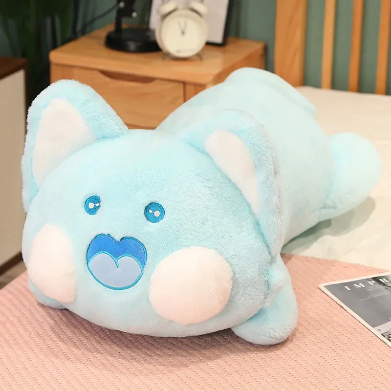 Long Laying Kawaii Snuggly Fluffy Fox Plushies
