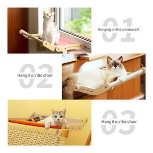 Mewoofun Cat Window Perch Assembly Hanging Bed Blue