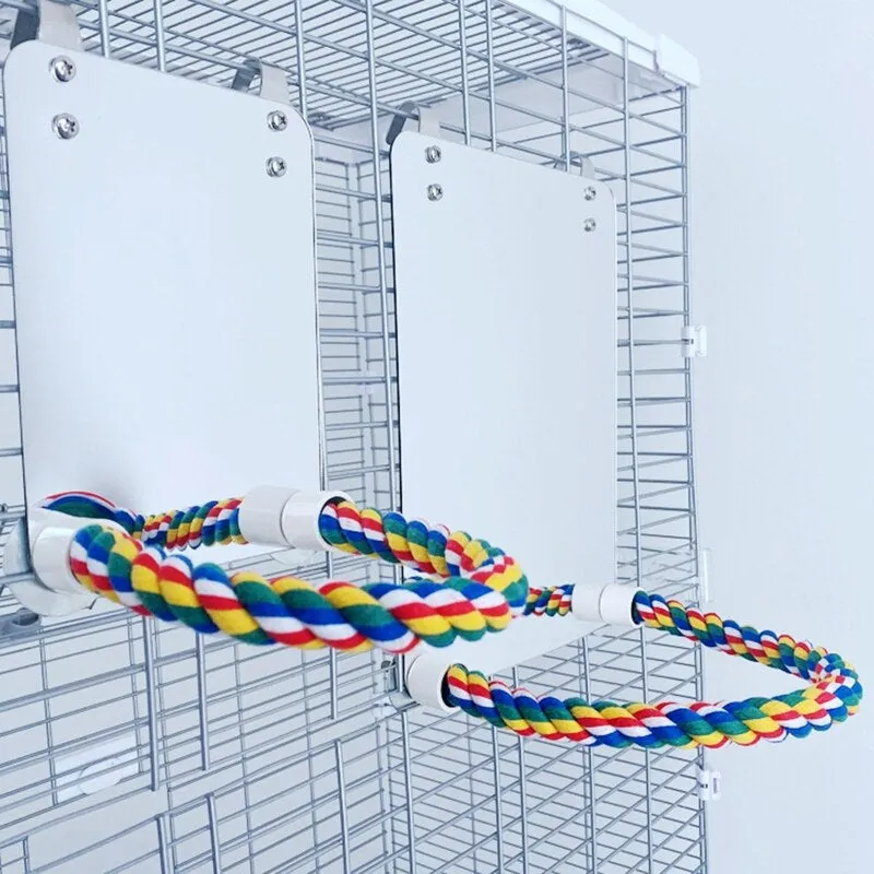 Parrot Toy Acrylic Bird Mirror