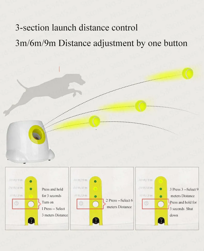 Pet automatic electronic ball launcher