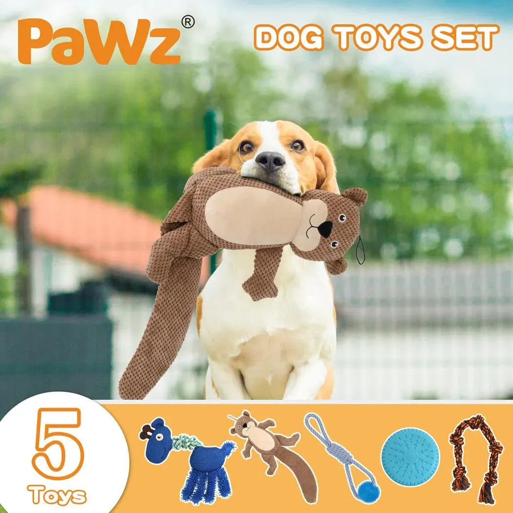 Pet Rope Plush Toy Teething 5pcs Value Pack
