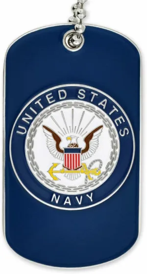 PinMart Officially Licensed U.S. Navy Dog Tag - Engravable Commemorative Item