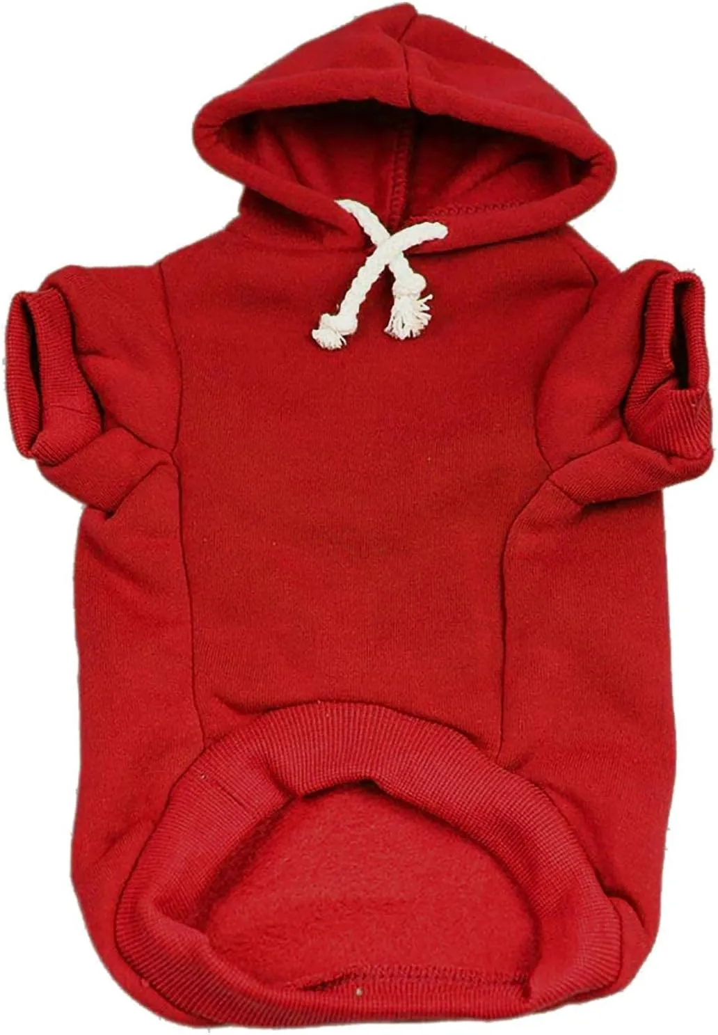Put Me in Coach Football Dog Hoodie Fleece Lined Pullover Sweatshirt with Leash Hole (Red, 2X-Large 417)