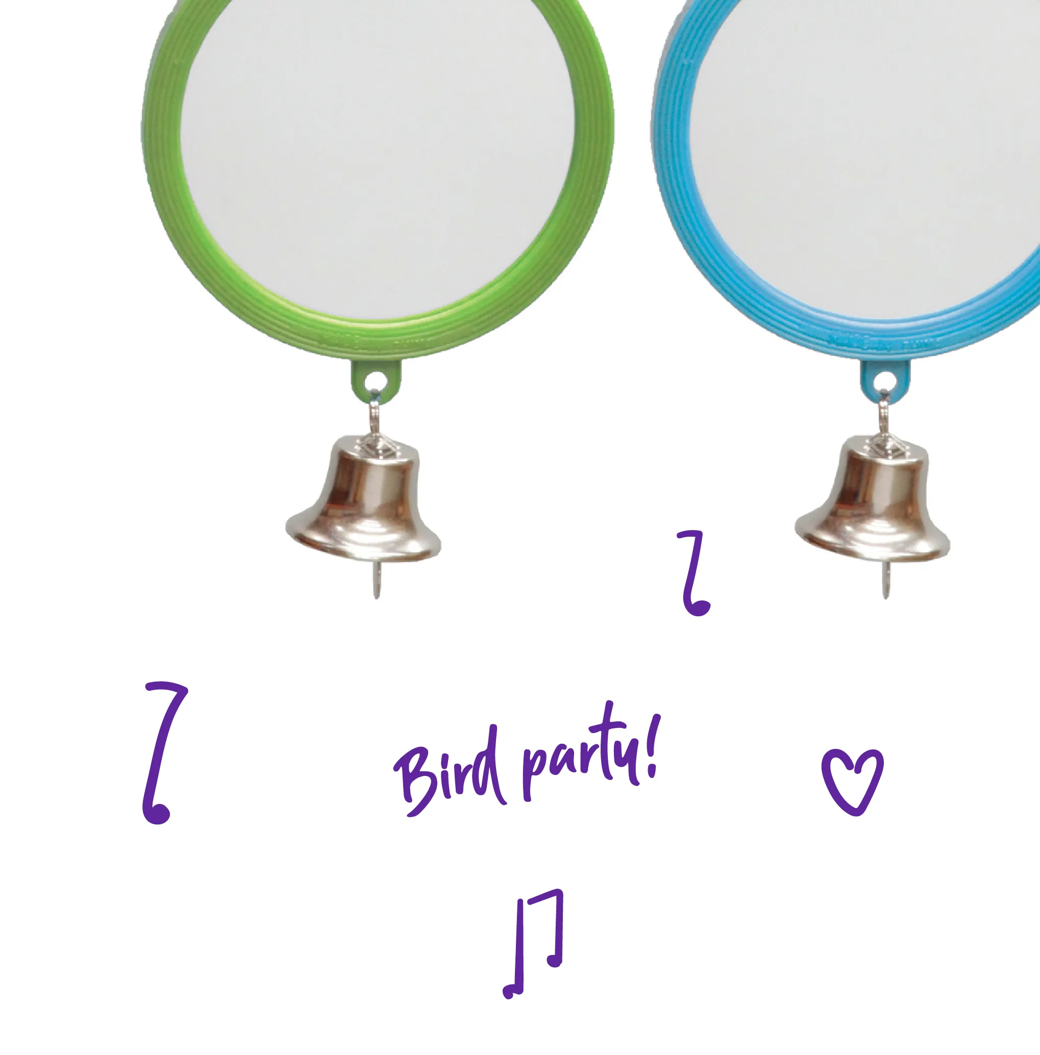 Round Mirror with Bell - Large
