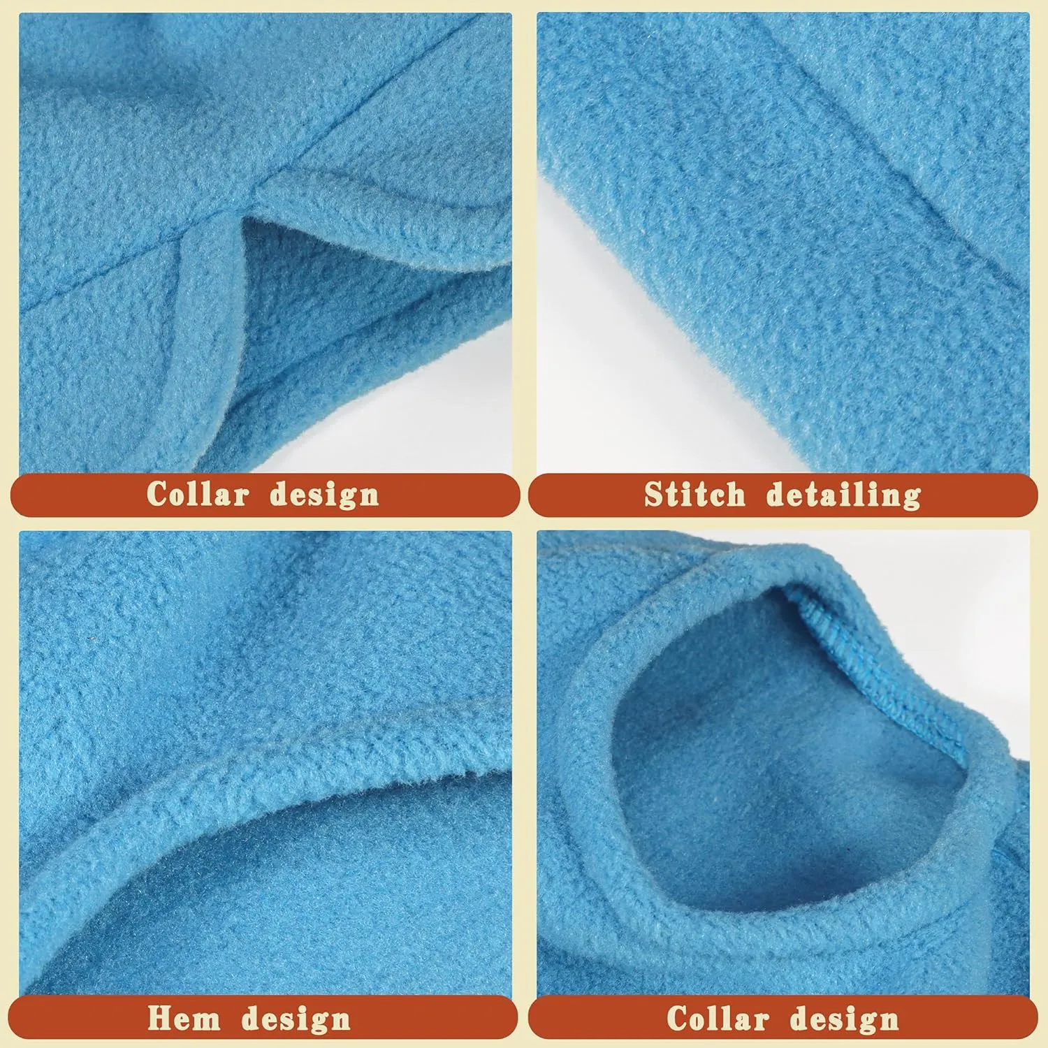 Sleeveless Pullover Fleece Vest for Small Dogs: Cozy Polyester Dog Jacket, Tank Top Sweater with Leash Ring and Armholes C Soft, Warm, and Easy-to-Wear Design for Everyday Comfort Turquoise L
