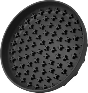 Slow Feeder,Cat Dog Help Slow Down Eating Speed Soft Silicone Rubber Cute Slow Feeder for Puppy/Cat/Dog (Small, Grey)