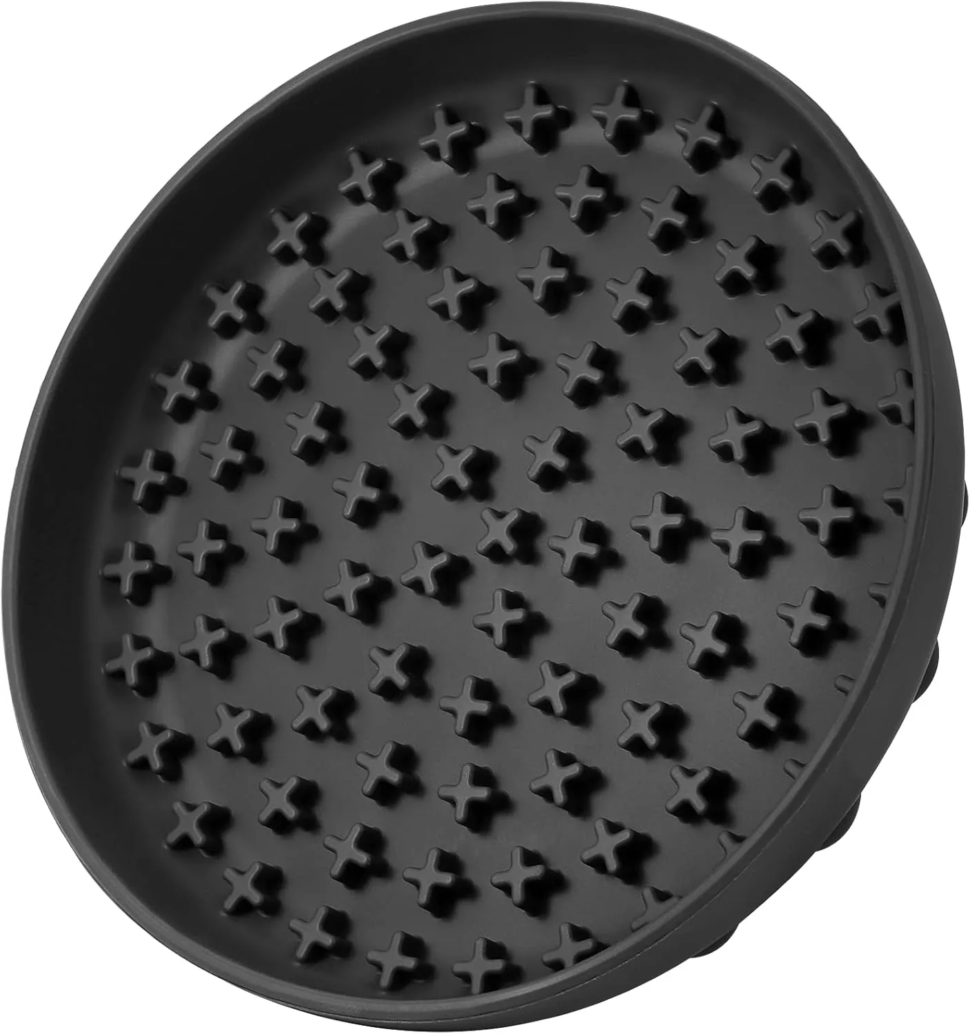 Slow Feeder,Cat Dog Help Slow Down Eating Speed Soft Silicone Rubber Cute Slow Feeder for Puppy/Cat/Dog (Small, Grey)
