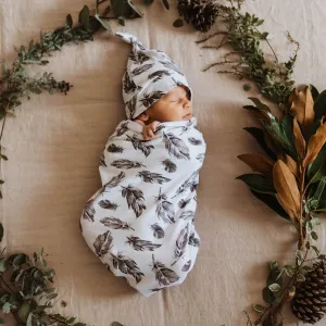 Snuggle Hunny Kids - Quill Snuggle Swaddle & Beanie Set