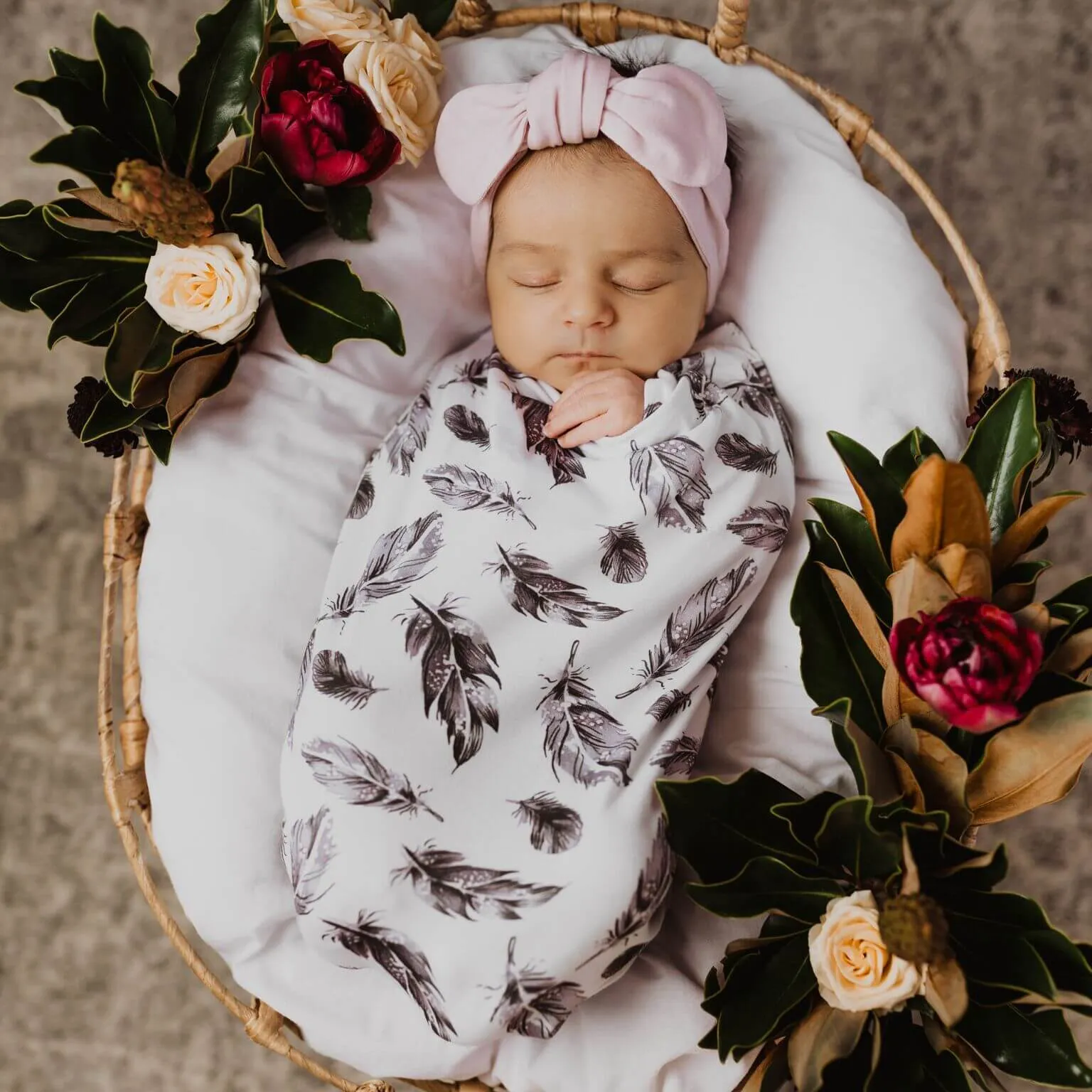 Snuggle Hunny Kids - Quill Snuggle Swaddle & Beanie Set