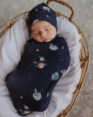 Snuggle Hunny Kids Snuggle Swaddle & Beanie Set - Milky Way