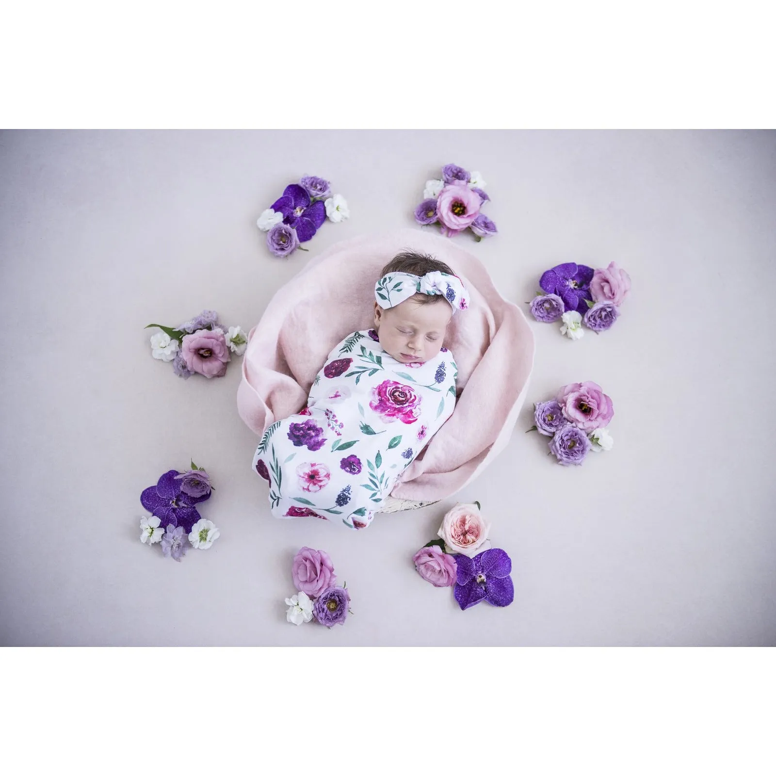 Snuggle Hunny Swaddle Sack & Top Knot Set