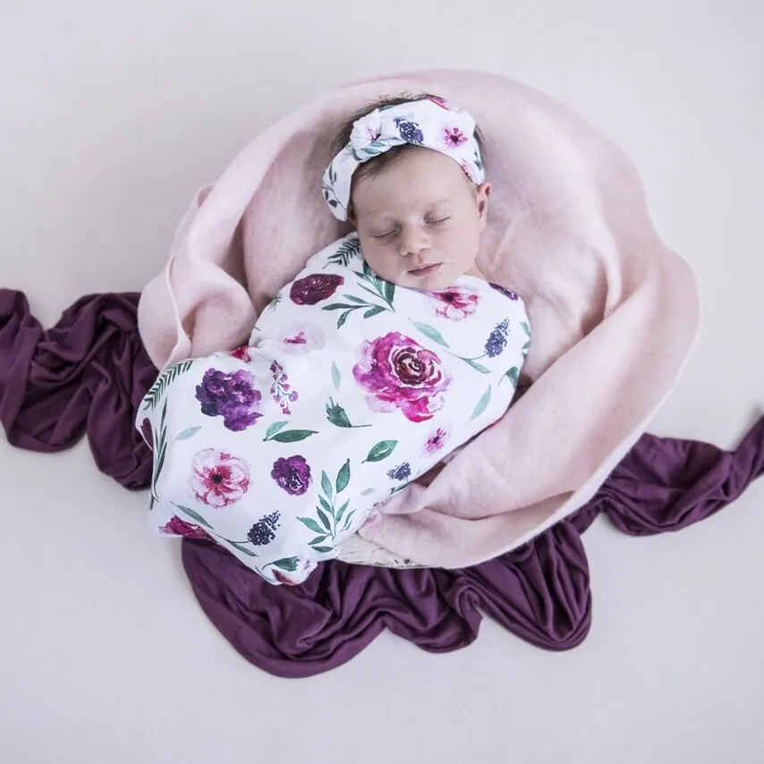 Snuggle Hunny Swaddle Sack & Top Knot Set